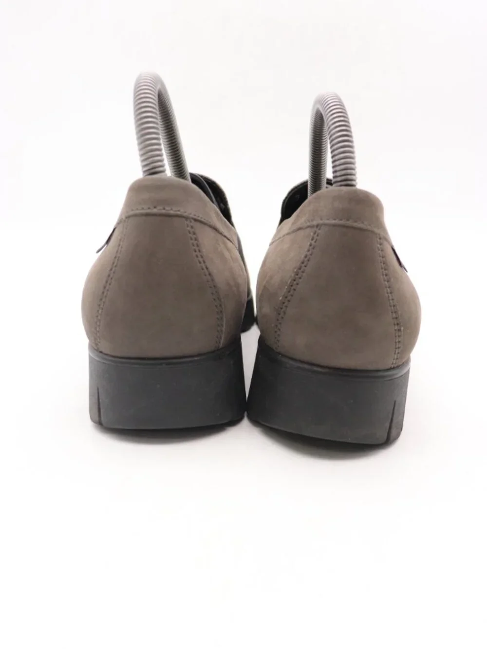 Mephisto Gray Loriane Women's Size 8 Bucksoft Suede Leather Slip-Ons Loafers